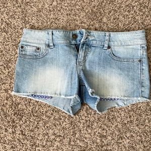 Light wash Jean shorts